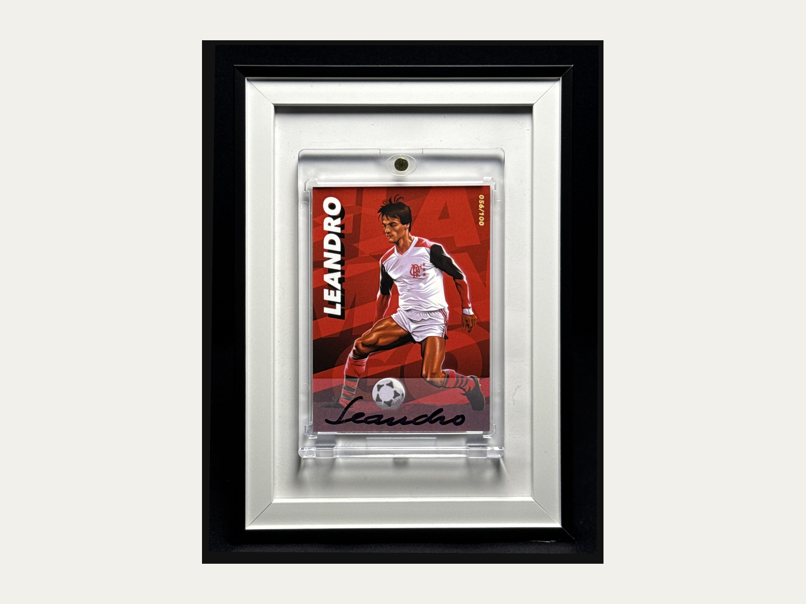 Card heróis do Flamengo – Leandro – autografado 056/100