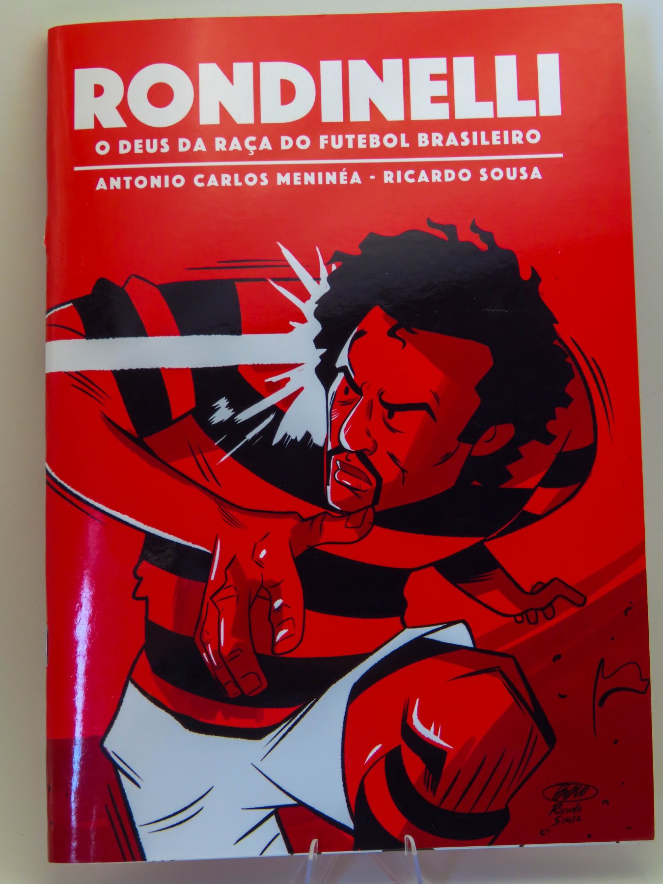 Rondinelli o deus da raça do futebol brasileiro - autógrafo manual