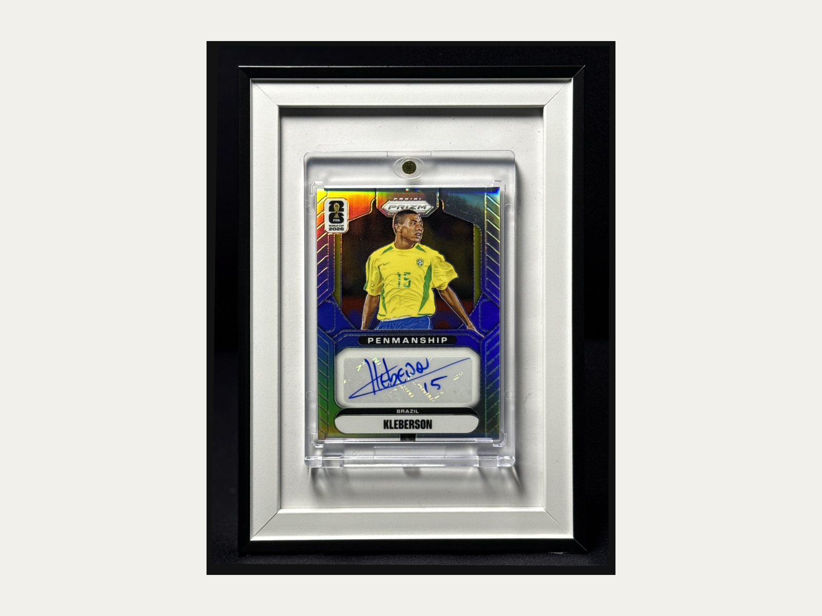 2026 Kleberson 60/75 auto Panini Prizm FIFA World Cup 2026 silver penmanship