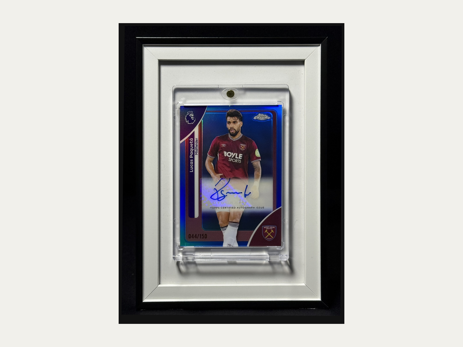 Lucas Paquetá 044/150 - autógrafo manual