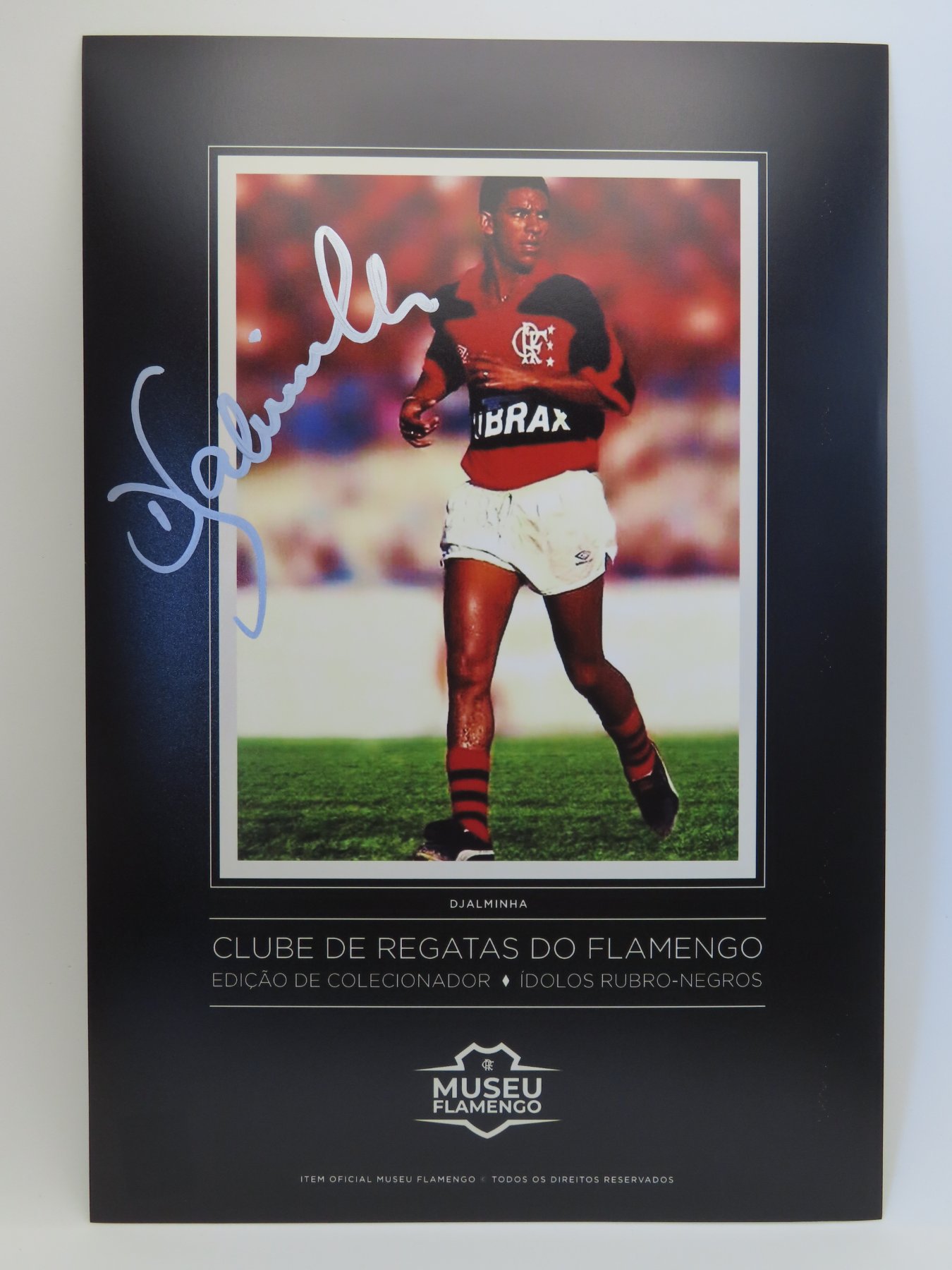 Djalminha - autógrafo manual - Museu Flamengo