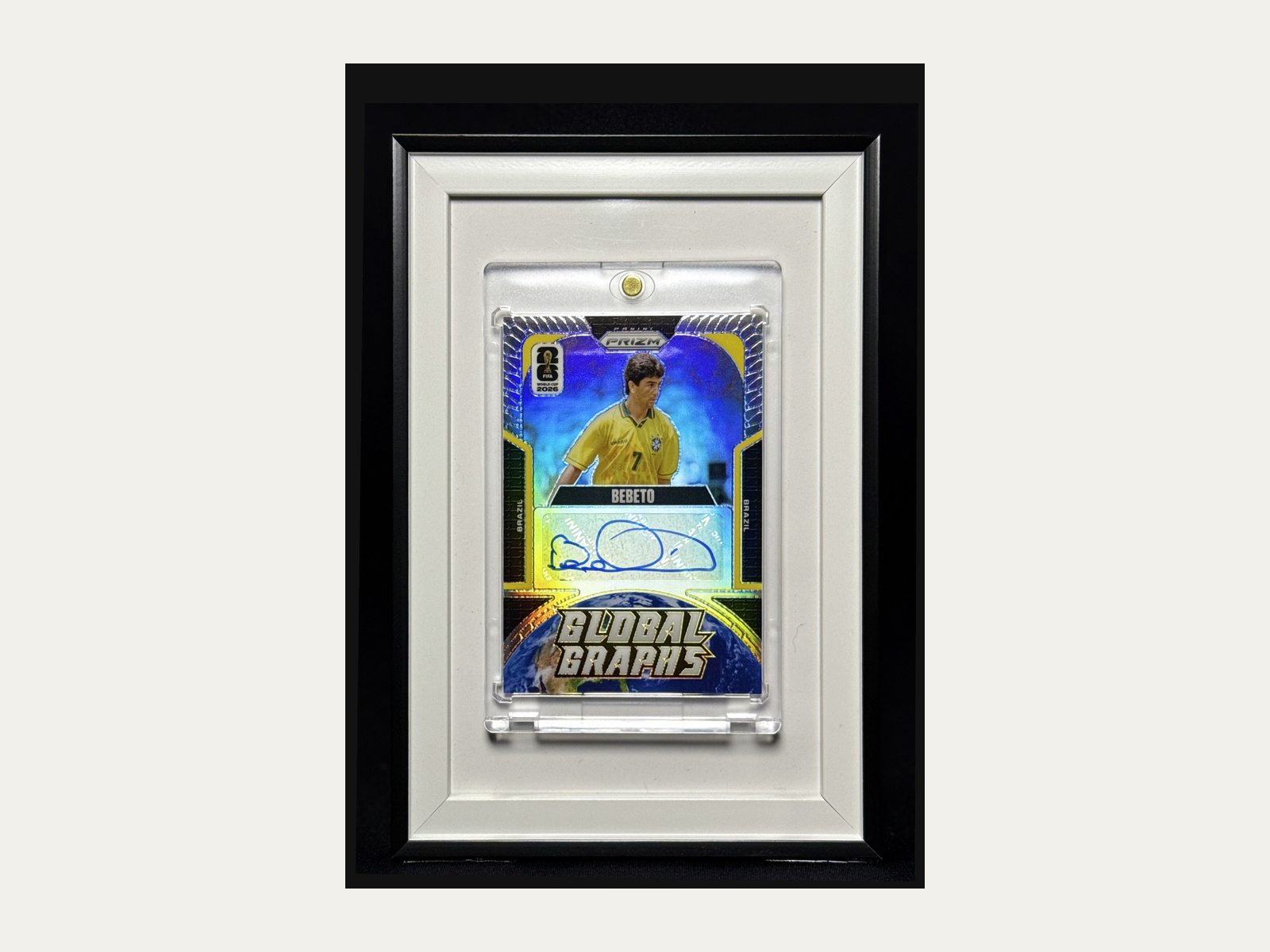 2026 Panini Prizm FIFA World Cup Bebeto #GG-B Global Graphs auto 64/75