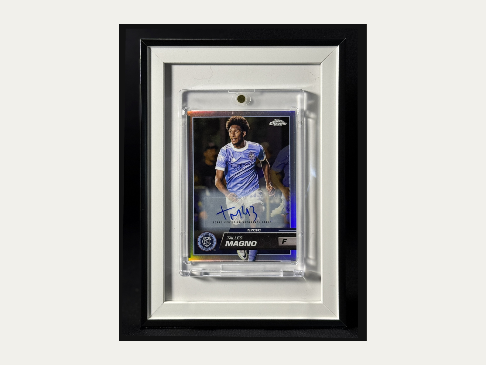 Topps Chrome MLS autograph refractor 2023 Talles Magno